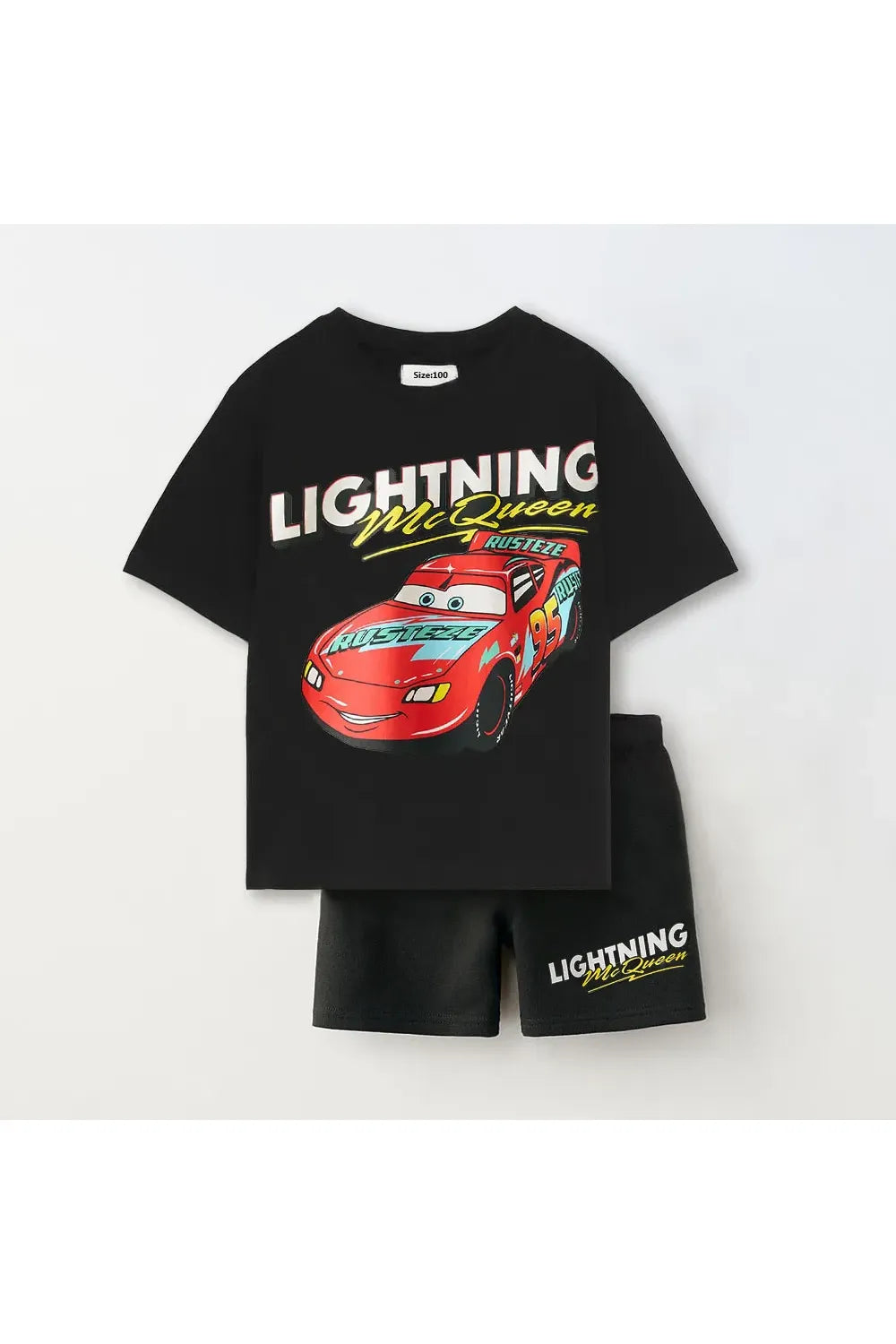 Mini Cars Cartoon T‑Shirt & Shorts Set – Kinder Sommer Outfit