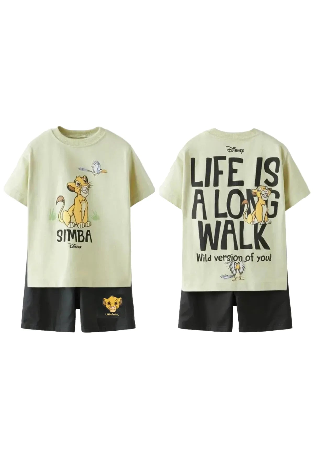 Mini Simba Cartoon T‑Shirt & Shorts Set – Kinder Sommer Outfit