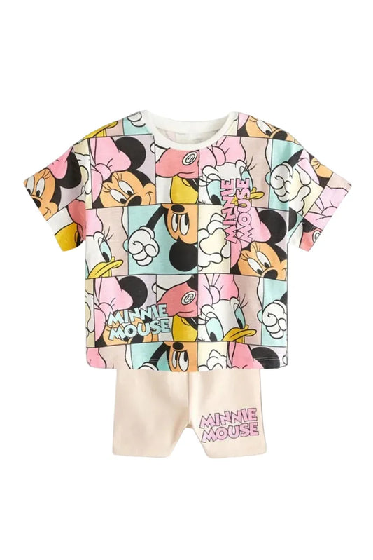Mini Minnie Mädchen Sommer-Set – T-Shirt & Shorts Kinder Outfit