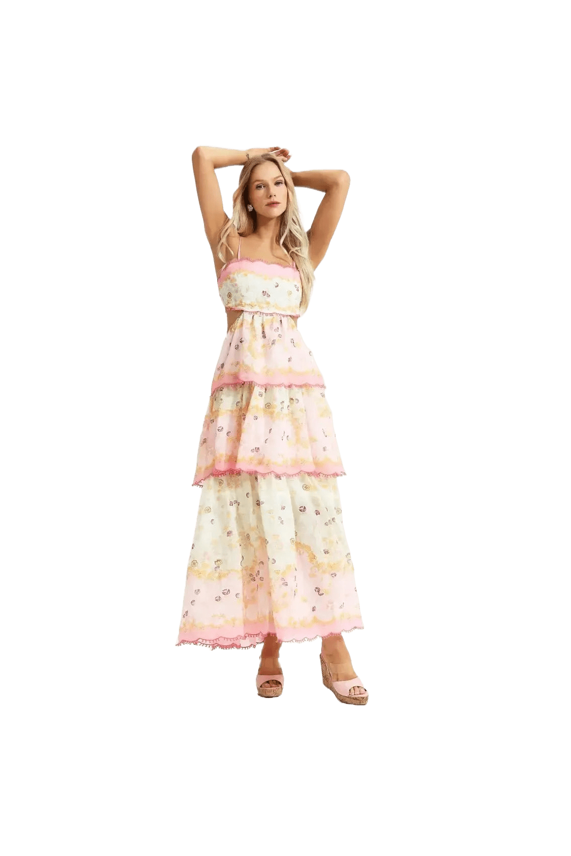 Floraler Traum in Rosa – Das Statement-Kleid des Sommers.