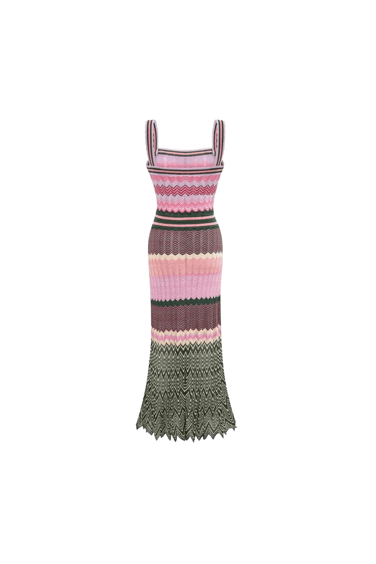 ZigZag Muse Knit Dress – Sunset Vibes.