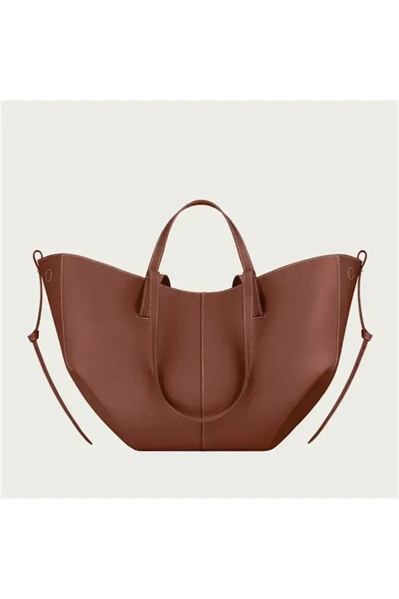 Camille Plissé Bag – Französische Y2K Schultertasche mit großer Kapazität