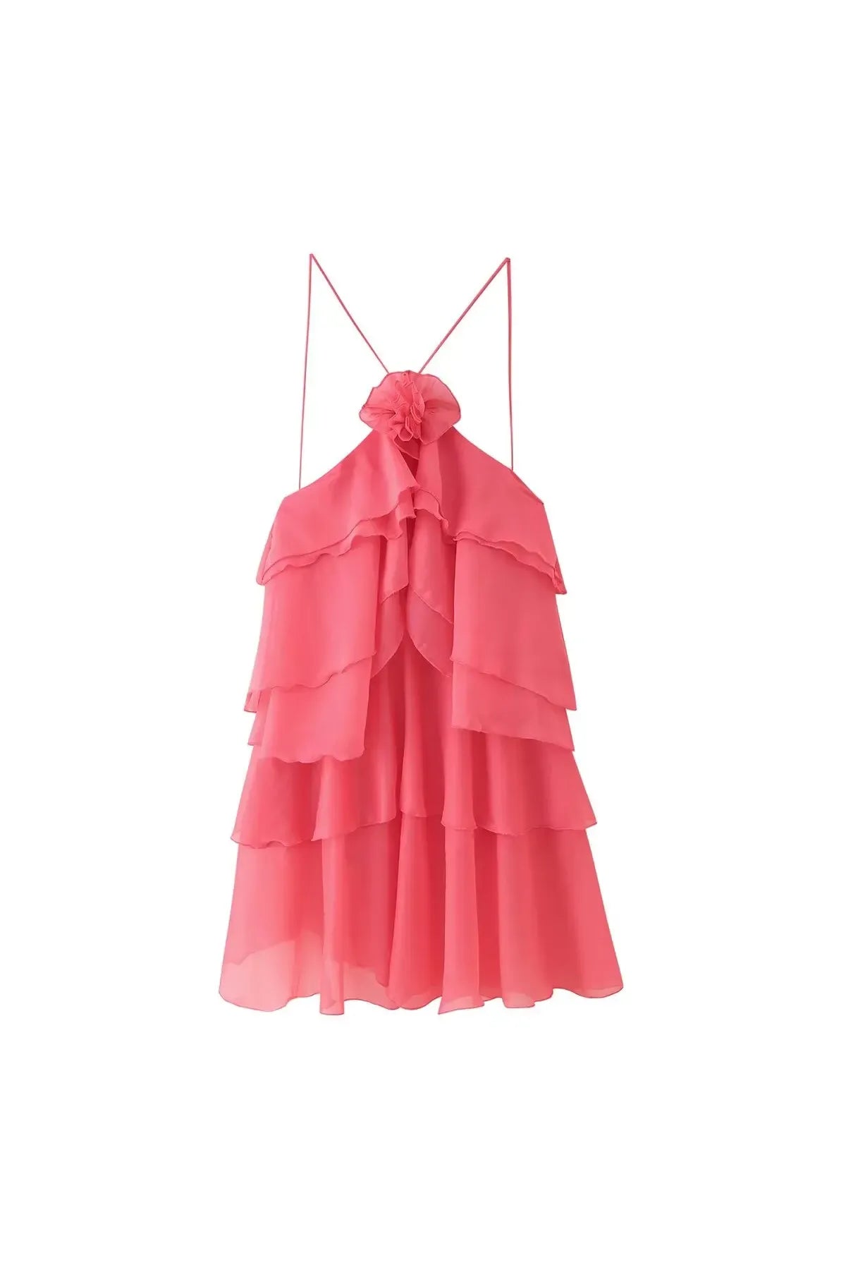 ROSABELLA - Ruffle Midi Kleid – Damen Layered Sommerkleid