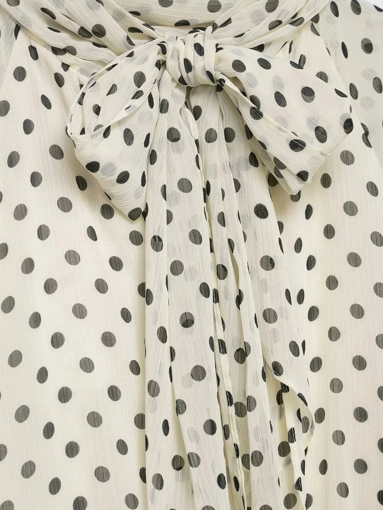 KONDALA Frauen Trendy Polka Dot Bluse Fliege Oansatz Hemd Neue Mode 2026 Frühling Sommer Urlaub Partei Elegante Mujer Bluse