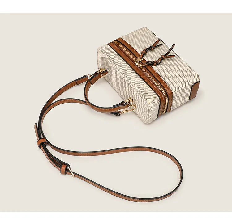 Modische Vielseitige Kleine Quadratische Box-Tasche Damen Einzel-Schulter Crossbody Handtasche Luxuriöse Leichte Beliebte Damen-Geldbörse