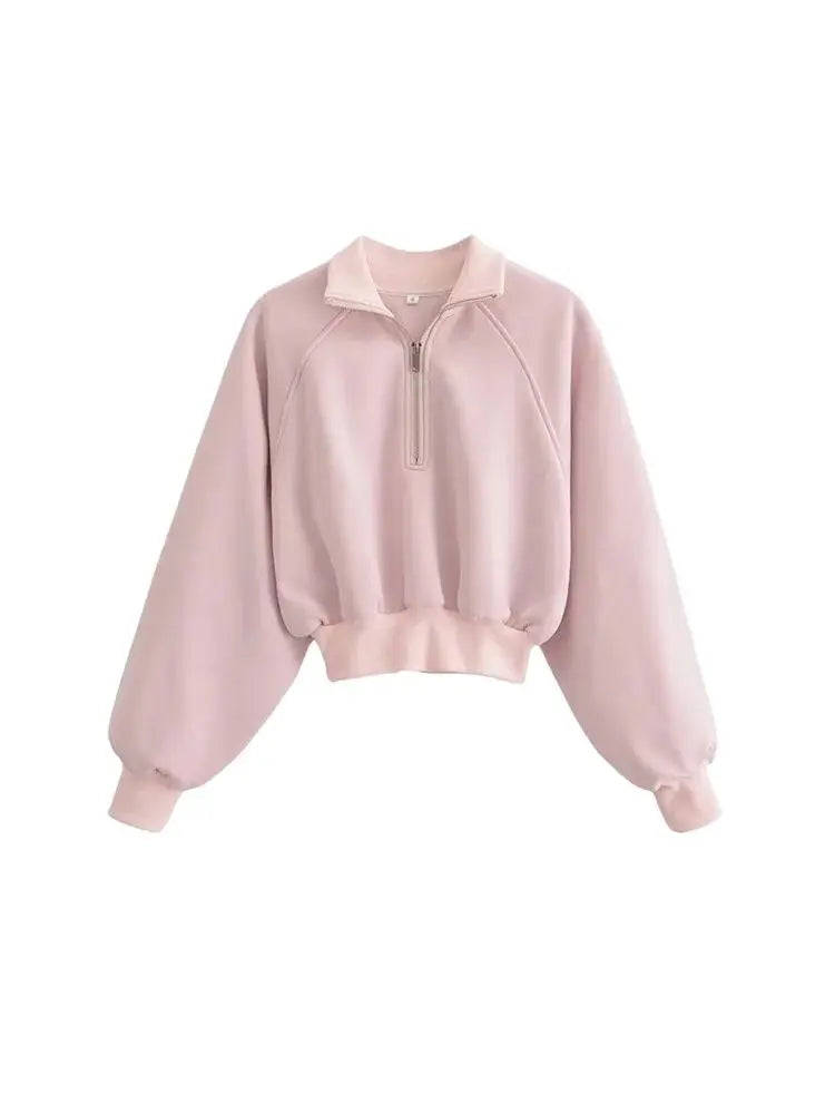 Frauen Mode Mit Zip Abgeschnitten Sweatshirt Und Mittlere Taille Zurück Zipper Mini Rock Weibliche Zwei Stück Sets Mujer