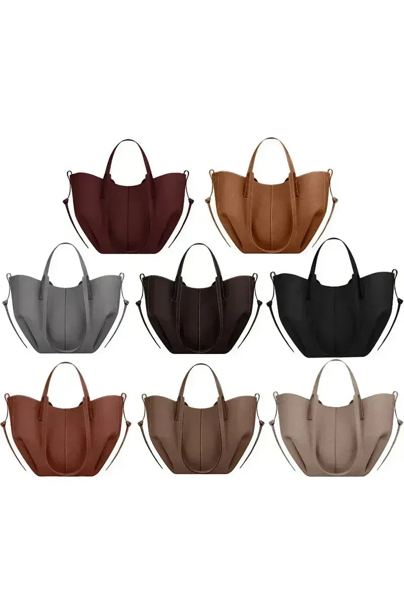 Camille Plissé Bag – Französische Y2K Schultertasche mit großer Kapazität