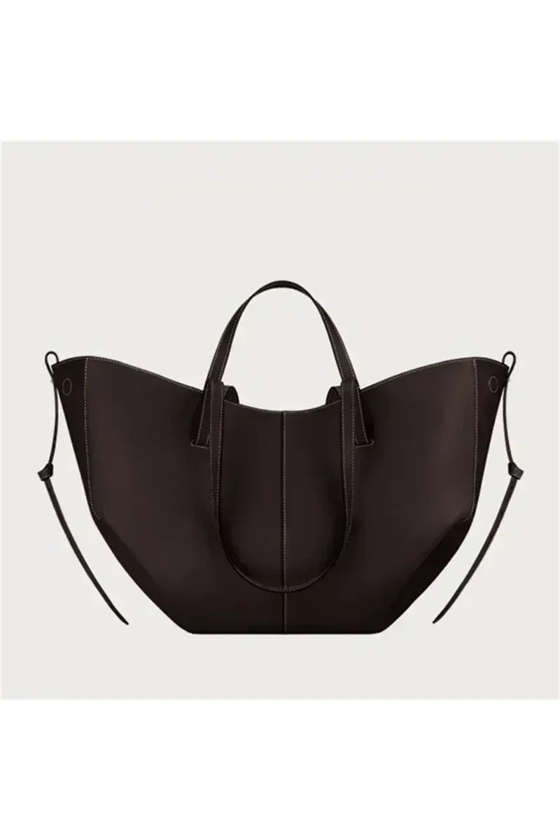 Camille Plissé Bag – Französische Y2K Schultertasche mit großer Kapazität