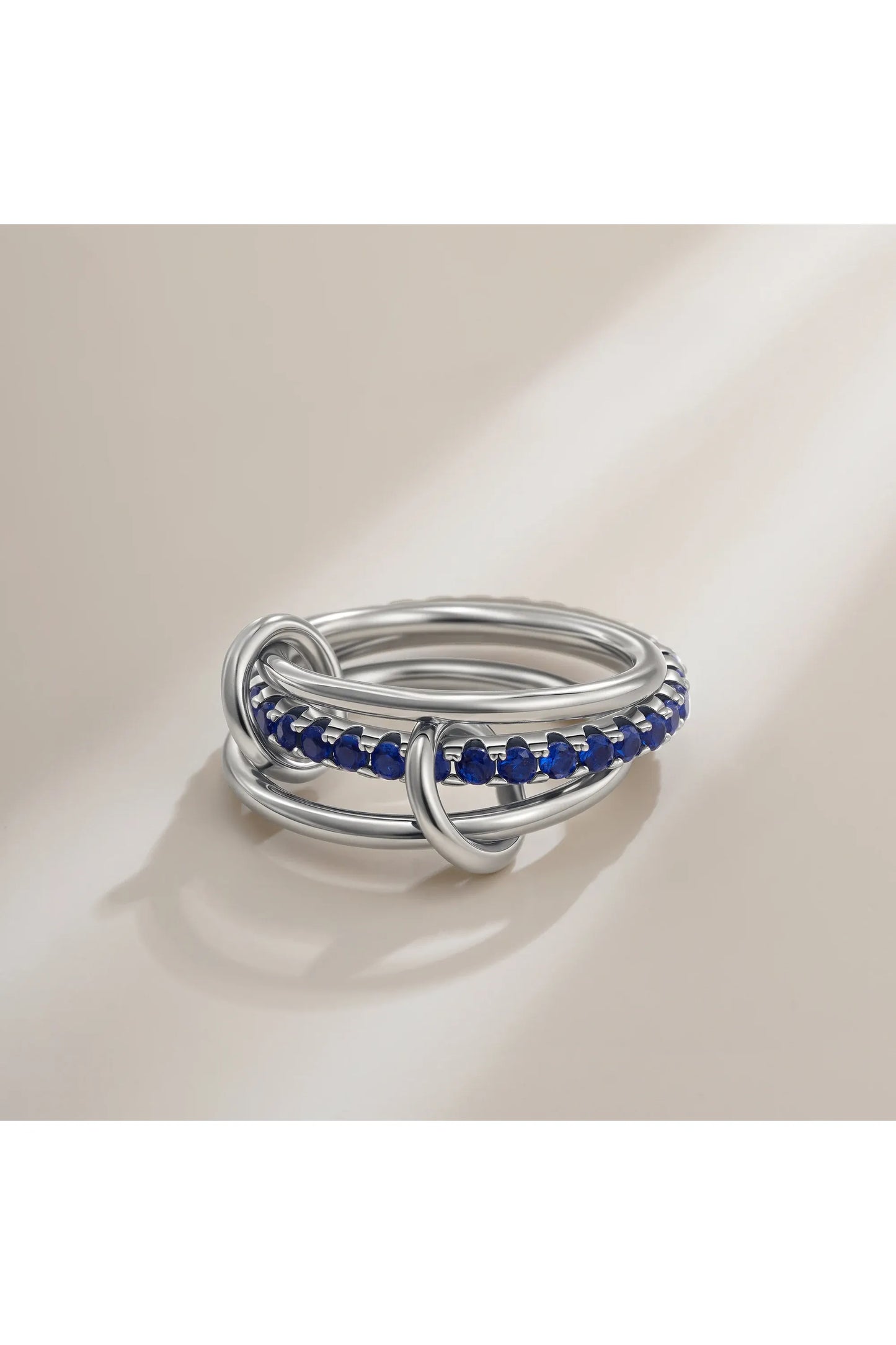 Luxus Zirkonia Stapelring – Vergoldeter Damenring