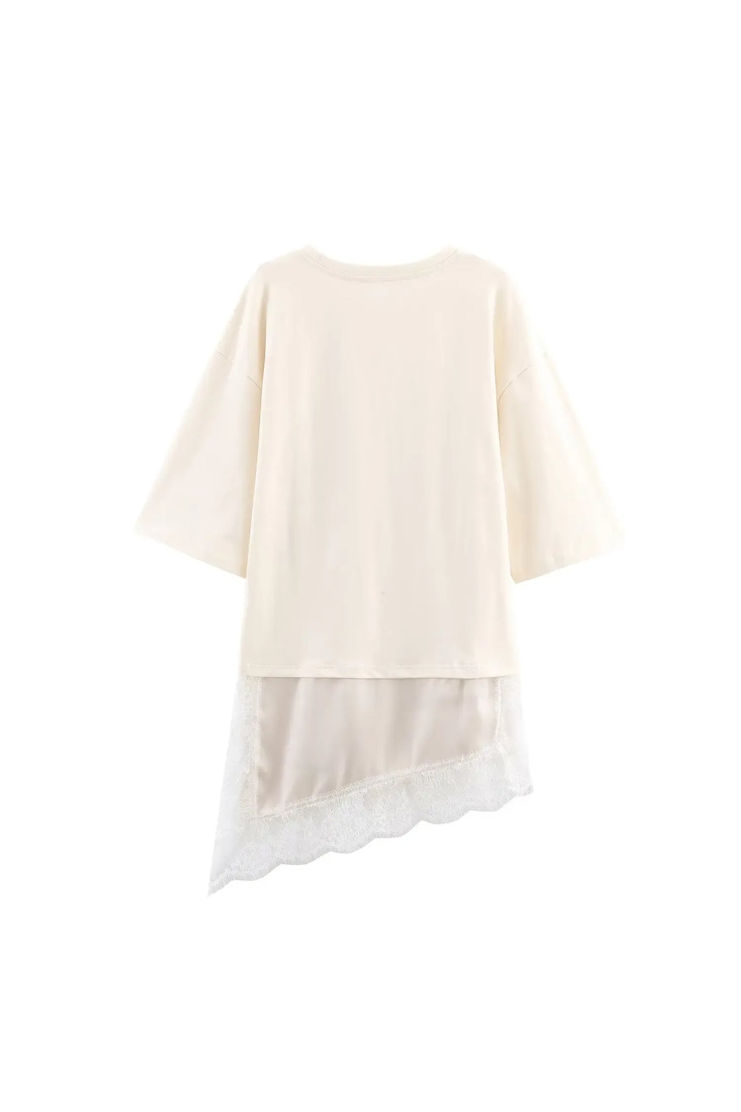 ELENA - Lace Damen Top – Asymmetrisches Shirt