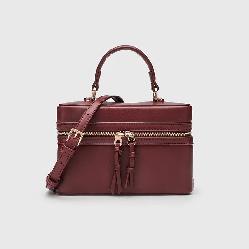 Modische Vielseitige Kleine Quadratische Box-Tasche Damen Einzel-Schulter Crossbody Handtasche Luxuriöse Leichte Beliebte Damen-Geldbörse
