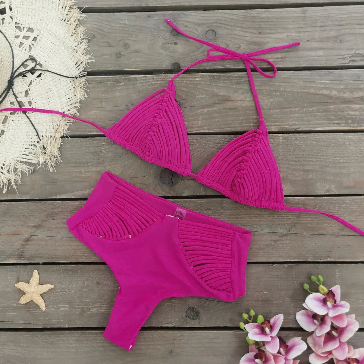 SEAURAL 2025 New Brazilian Bikini Bandage Stripes Swimwear Women's Swimsuit Two Piece Set Female Sexy Mujer Beachwear Summer