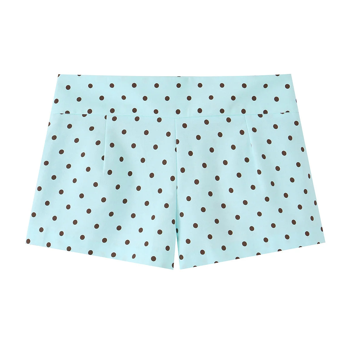HH 2026 Spring Summer French Polka Dot 2 Piece Set Women Belted Long Sleeve Shirt Shorts Elegant Casual Business Outfit