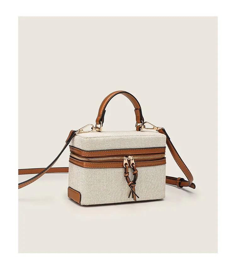 Modische Vielseitige Kleine Quadratische Box-Tasche Damen Einzel-Schulter Crossbody Handtasche Luxuriöse Leichte Beliebte Damen-Geldbörse