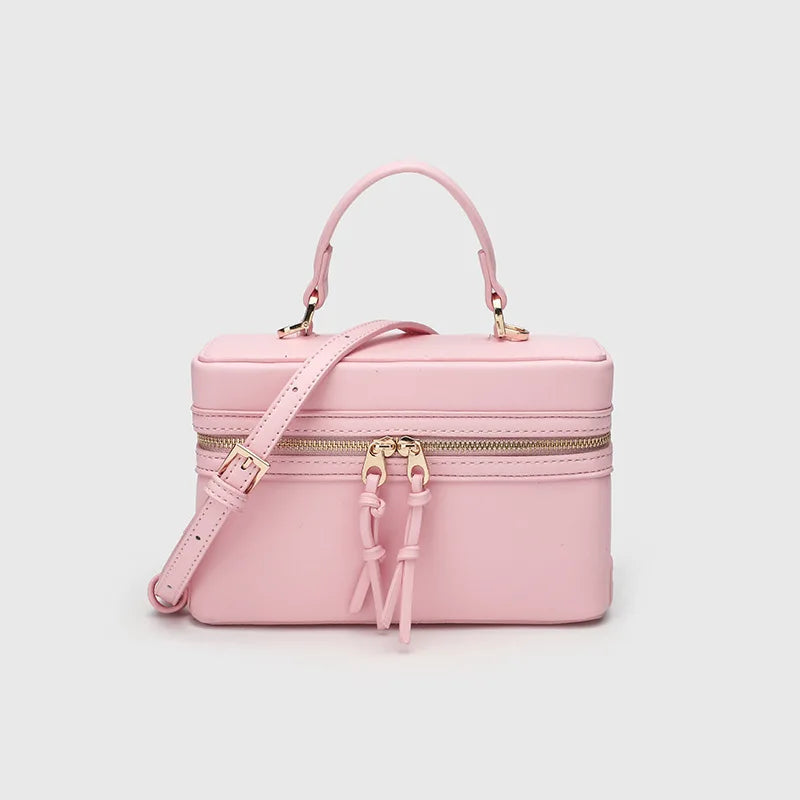 Modische Vielseitige Kleine Quadratische Box-Tasche Damen Einzel-Schulter Crossbody Handtasche Luxuriöse Leichte Beliebte Damen-Geldbörse