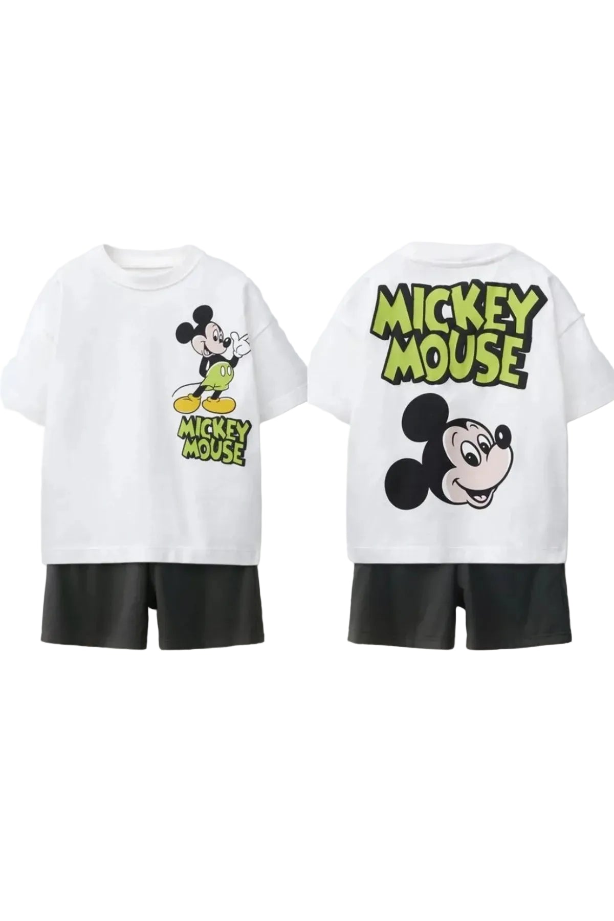 Mini Mickey Cartoon T‑Shirt & Shorts Set – Kinder Sommer Outfit