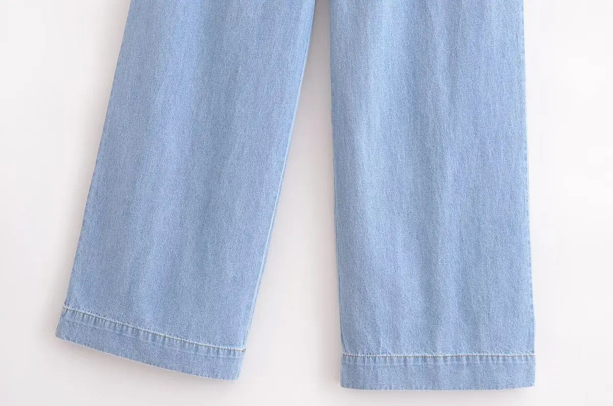 Denim Set Woman Suit Pants Trouser Sets Summer Suits Women 2025 New in Full Number Pant Women's Two Pieces Trousers Lady