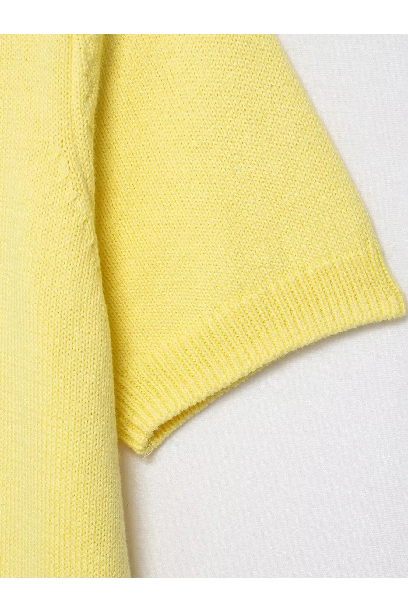NATALIA - Damen Strickpullover – Kurzarm Knit Top mit Perlen