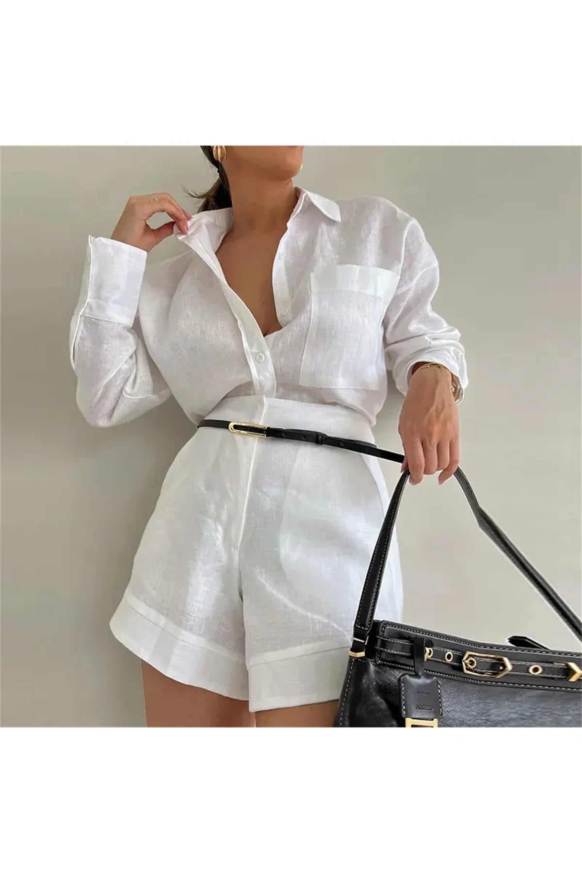 ROSALIE - Chic Set – 2-Teiliges Damen Outfit mit Hemd & Hose