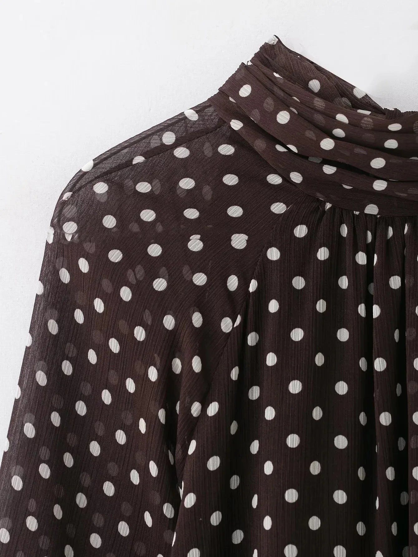 KONDALA Frauen Trendy Polka Dot Bluse Fliege Oansatz Hemd Neue Mode 2026 Frühling Sommer Urlaub Partei Elegante Mujer Bluse