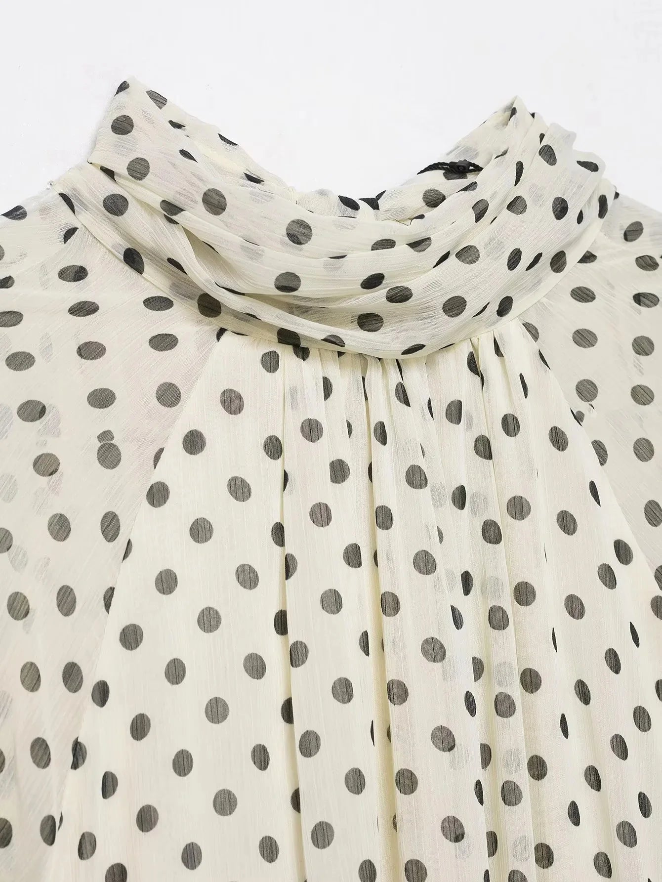 KONDALA Frauen Trendy Polka Dot Bluse Fliege Oansatz Hemd Neue Mode 2026 Frühling Sommer Urlaub Partei Elegante Mujer Bluse