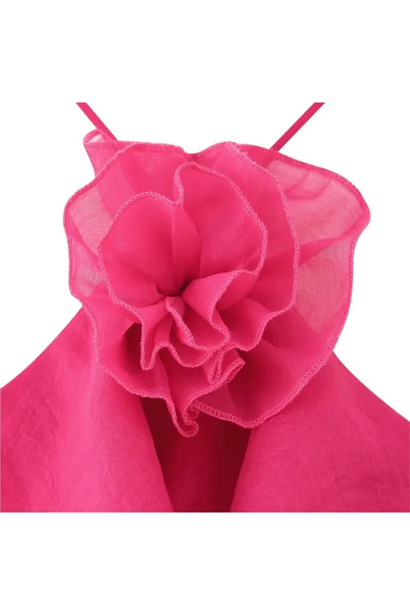 ROSABELLA - Ruffle Midi Kleid – Damen Layered Sommerkleid