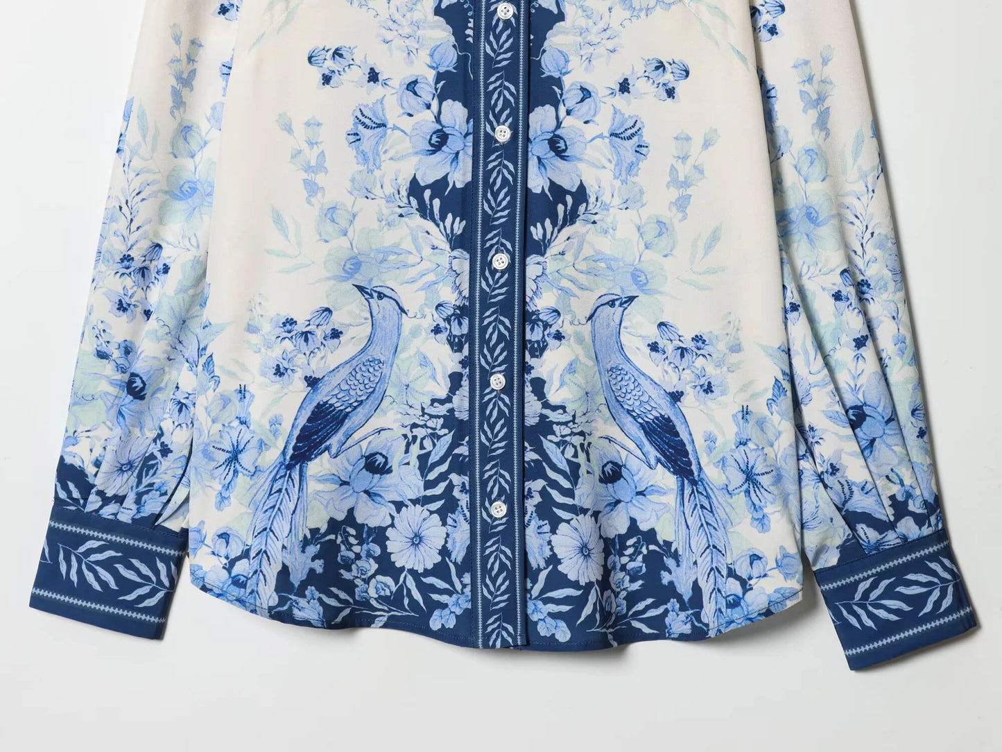 Women's 2026 new spring outfit with European and American style fashionable and simple printed Lyocell shirt and pants set