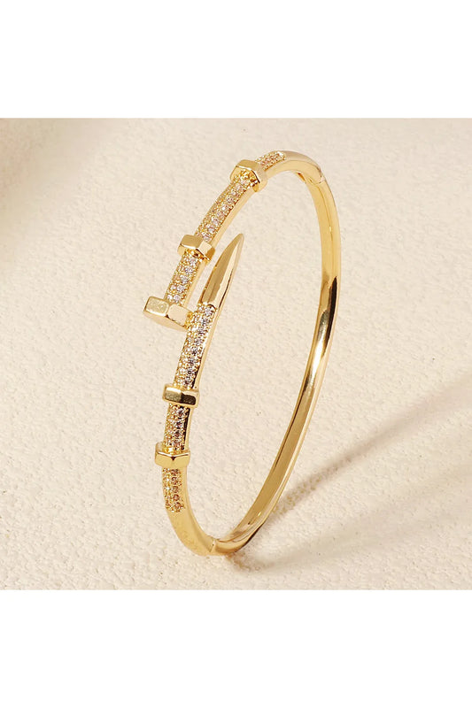 Zirkon Armreif – Eleganter offener Damen-Armreif