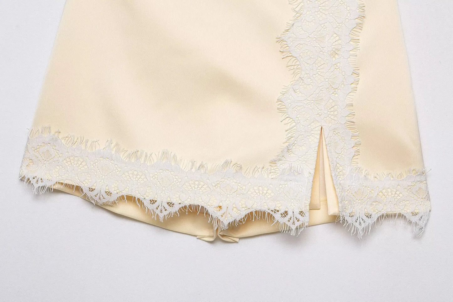 HH Lace Patchwork Culottes Two Piece Set Women's Summer Lace Paneled Short Sleeve Lapel Cropped Blazer+Casual Shorts Skirts