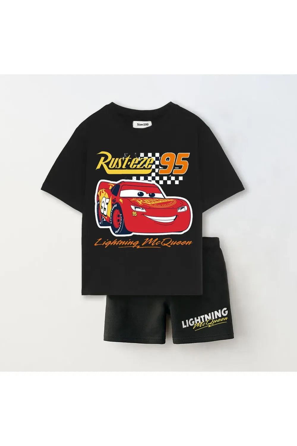 Mini Cars Cartoon T‑Shirt & Shorts Set – Kinder Sommer Outfit