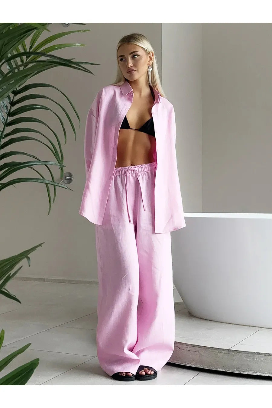 ROSALIE - Chic Set – 2-Teiliges Damen Outfit mit Hemd & Hose