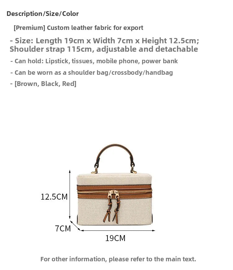 Modische Vielseitige Kleine Quadratische Box-Tasche Damen Einzel-Schulter Crossbody Handtasche Luxuriöse Leichte Beliebte Damen-Geldbörse