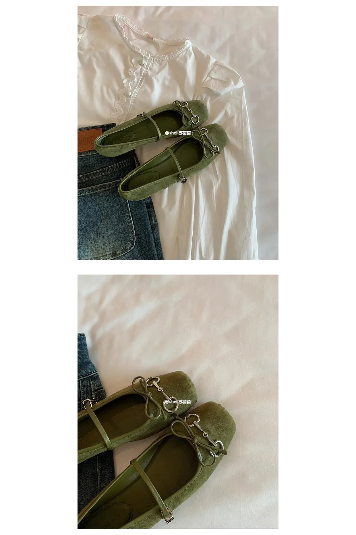 Besellics Élan Buckle Flats