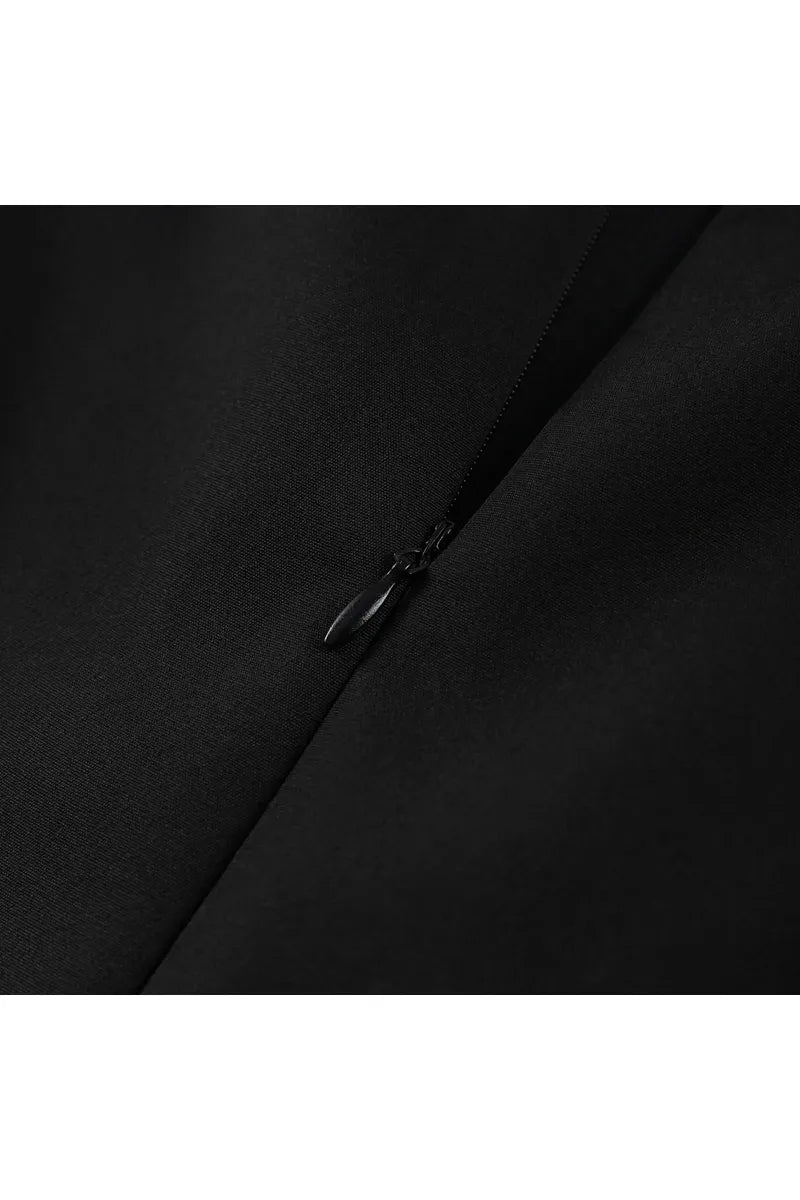 Seraphina Puff Damen Minikleid – Elegantes Schwarzes Abendkleid