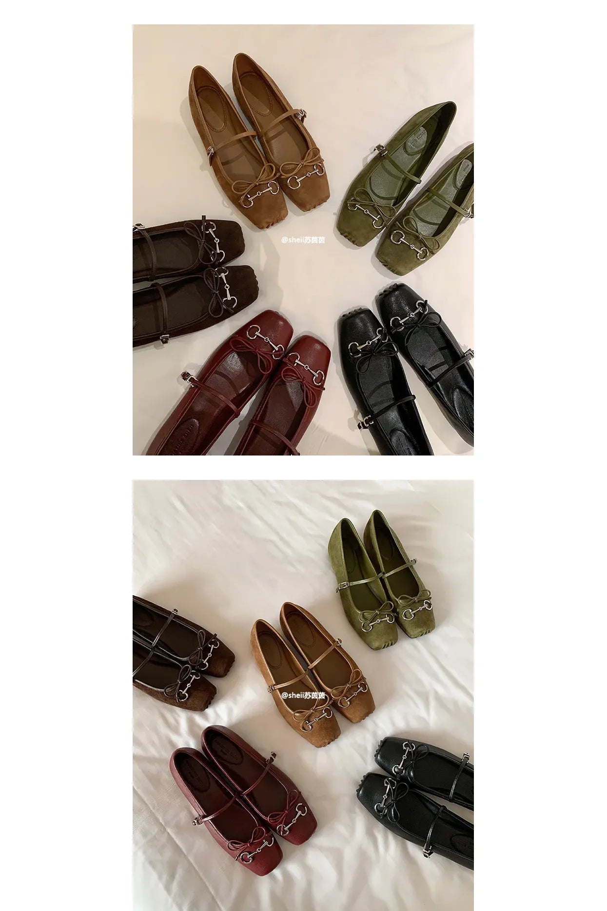 Besellics Élan Buckle Flats