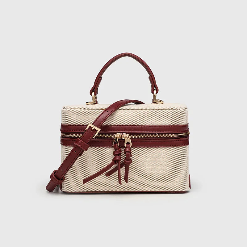 Modische Vielseitige Kleine Quadratische Box-Tasche Damen Einzel-Schulter Crossbody Handtasche Luxuriöse Leichte Beliebte Damen-Geldbörse