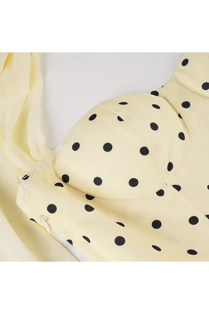 Besellics Limoncello Dot Mini Dress