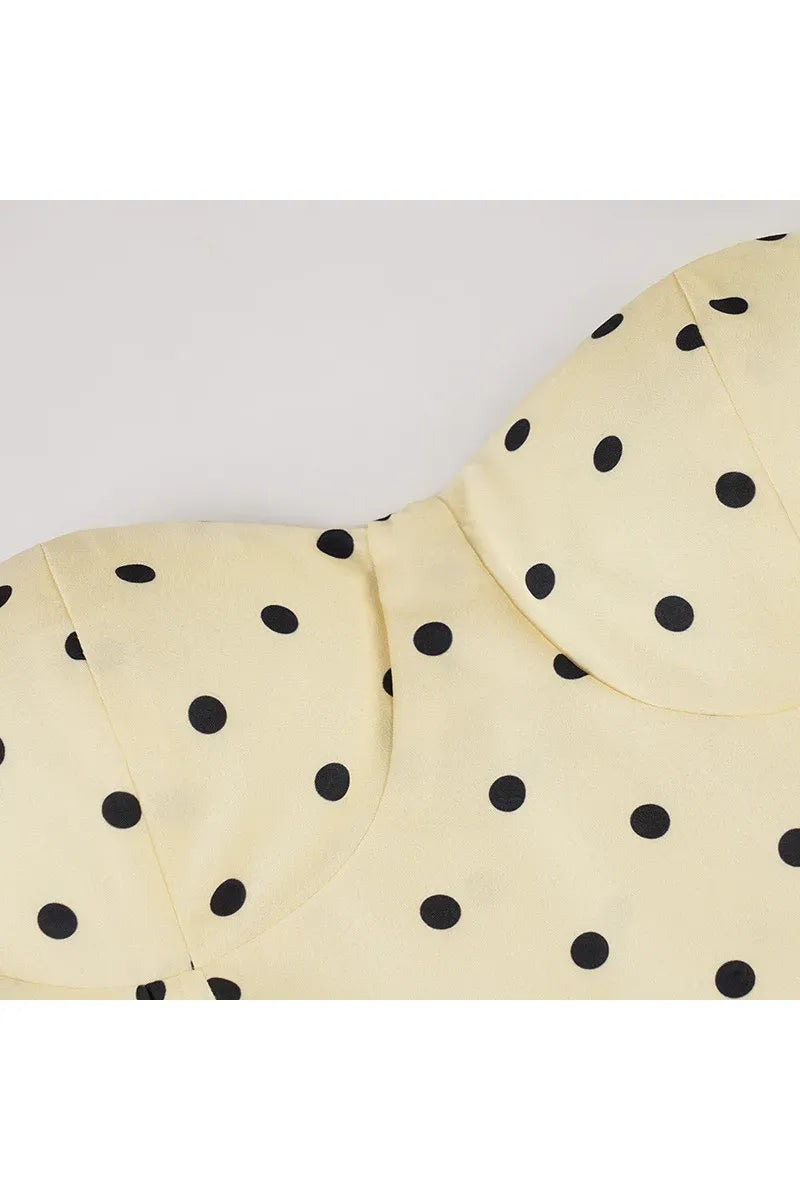 Besellics Limoncello Dot Mini Dress