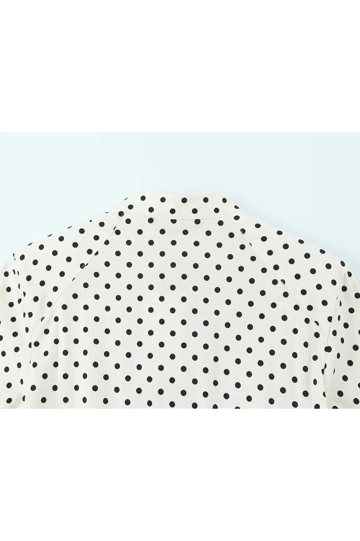 HH Damen Mode Einreihige Jacke mit Taschen und Gürtel-Dekoration im Polka-Dot-Stil + Hochgeschnittene Reißverschluss-Caprihose 2-teiliges Set