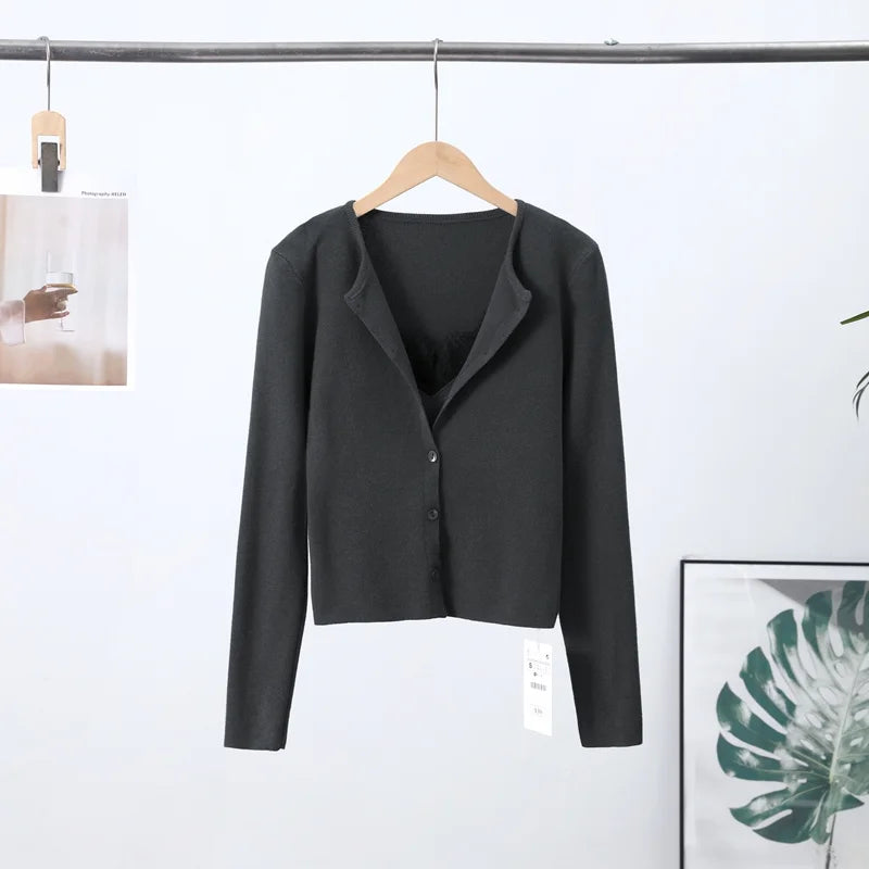 Casual Pailletten Lose Pullover Frauen Volle Hülse Gestrickte Solide Shinny Revers Reißverschlüsse Pullover Weibliche 2026 Frühling Dame Outwears