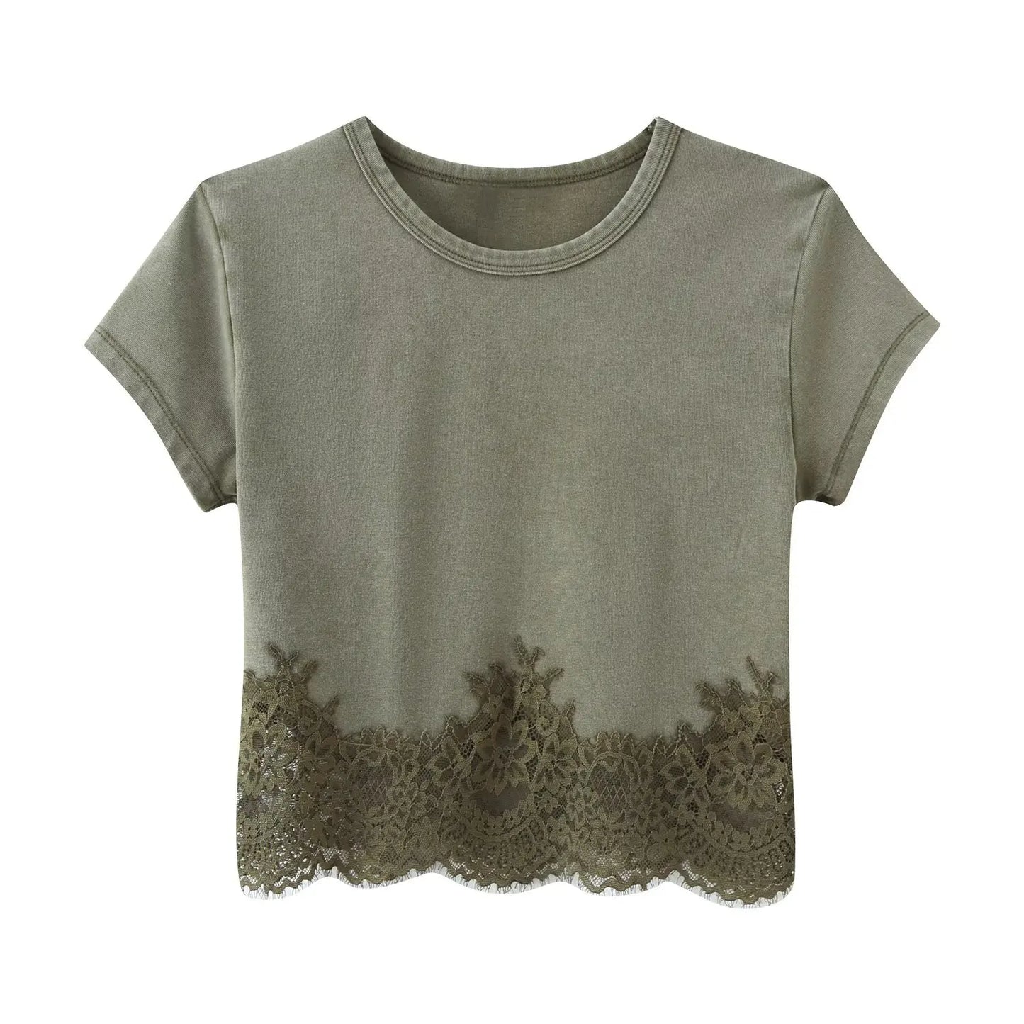 NLZGMSJ 2026 Summer Casual Chic Women Lace Suit O-Neck Short Sleeve Top Straight Loose Shorts Fashion Holiday Sets