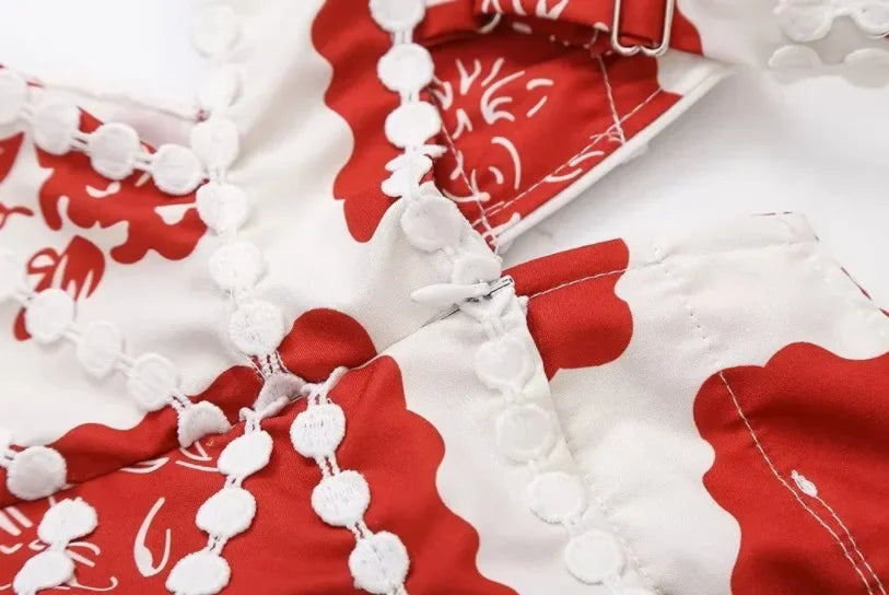 Minikleid A-Linie mit bedrucktem Tanktop Damenmode im europäischen und amerikanischen Stil ärmellose Minikleider