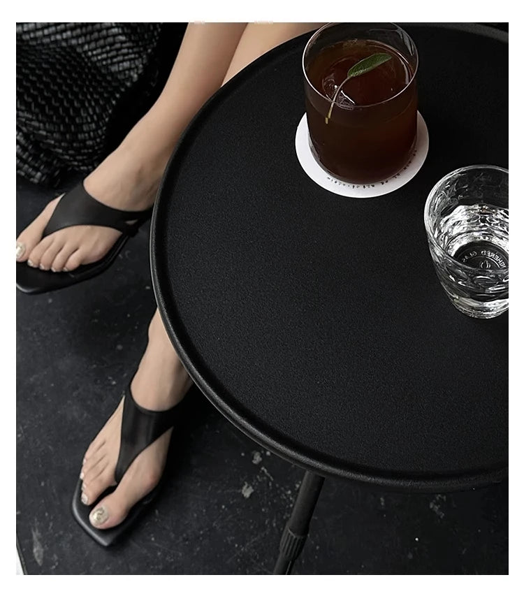 Retro Temperament Minimalist Toe-in Stiletto Sandals for Women Outside Flip-On Slippers Versatile High-Heeled Sandals