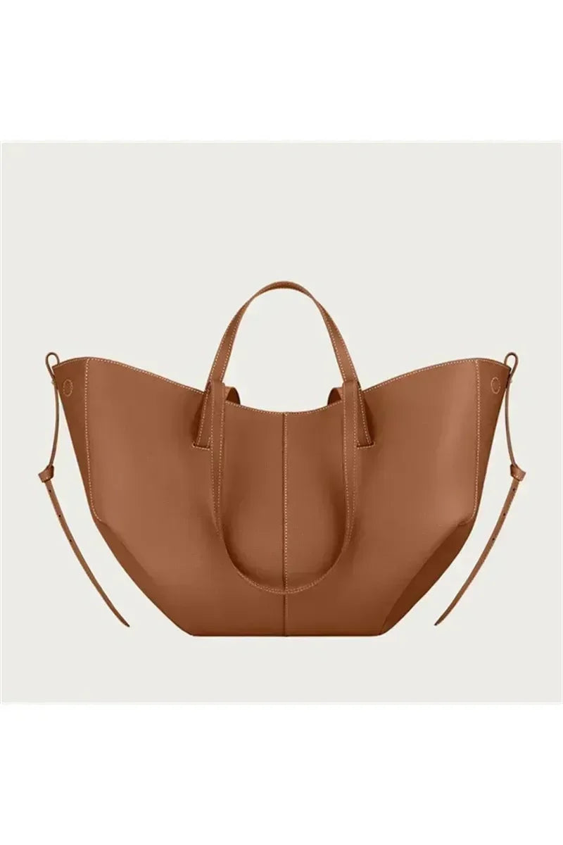 Camille Plissé Bag – Französische Y2K Schultertasche mit großer Kapazität