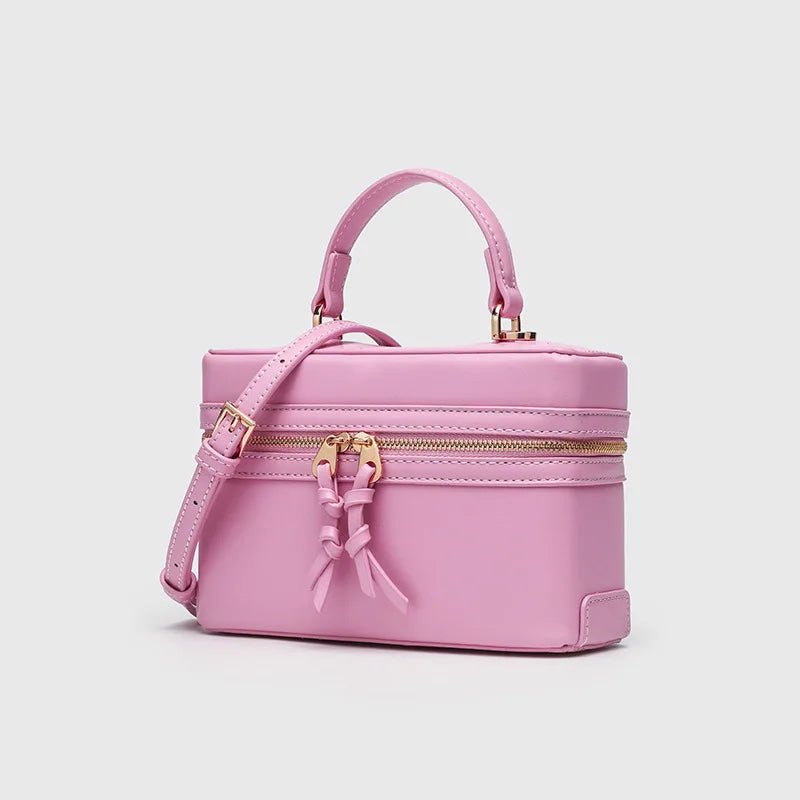 Modische Vielseitige Kleine Quadratische Box-Tasche Damen Einzel-Schulter Crossbody Handtasche Luxuriöse Leichte Beliebte Damen-Geldbörse