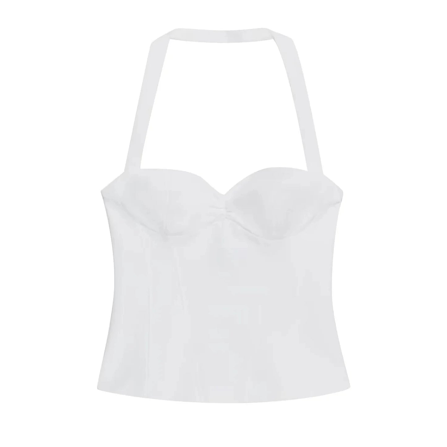 KONDALA Sexy Y2K Girl Halter Tops Corset Slim Polka Dot Print Short Tops Fashion 2026 Spring Summer Streetwear Holiday Beach Top