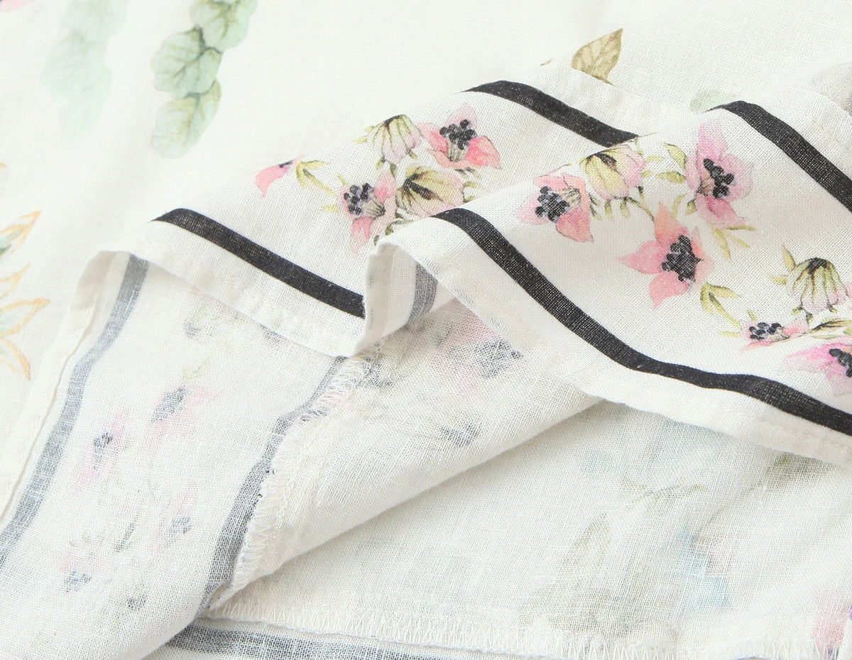 European and American style 2026 spring new women's clothing design loose and versatile linen blend shirt