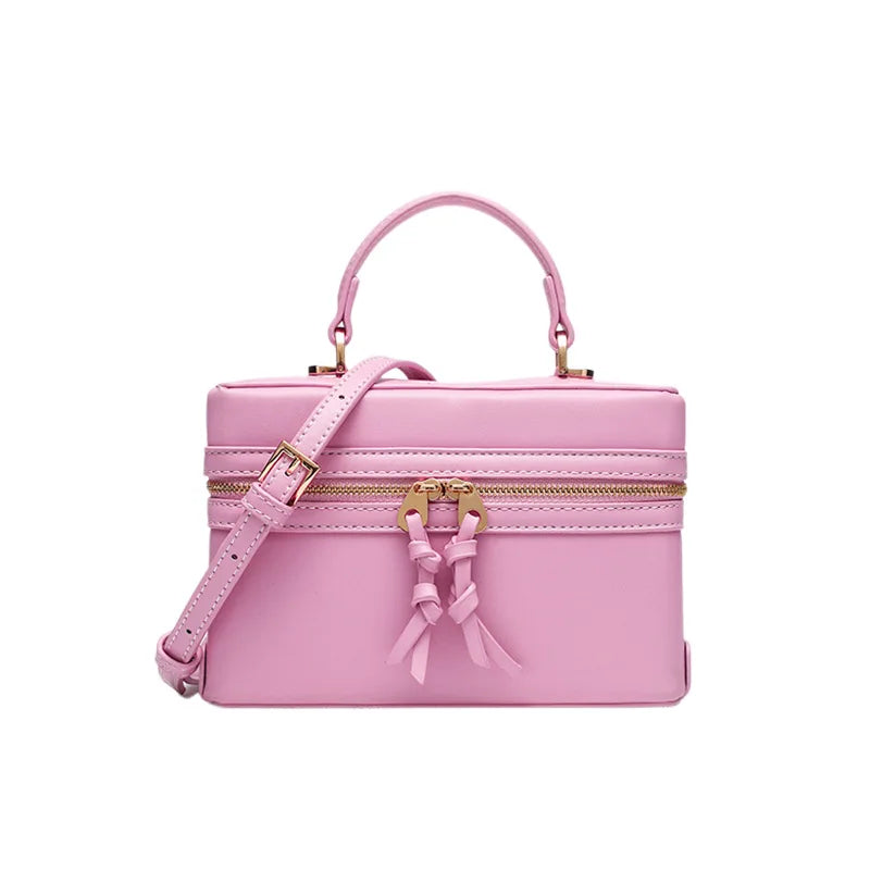 Modische Vielseitige Kleine Quadratische Box-Tasche Damen Einzel-Schulter Crossbody Handtasche Luxuriöse Leichte Beliebte Damen-Geldbörse