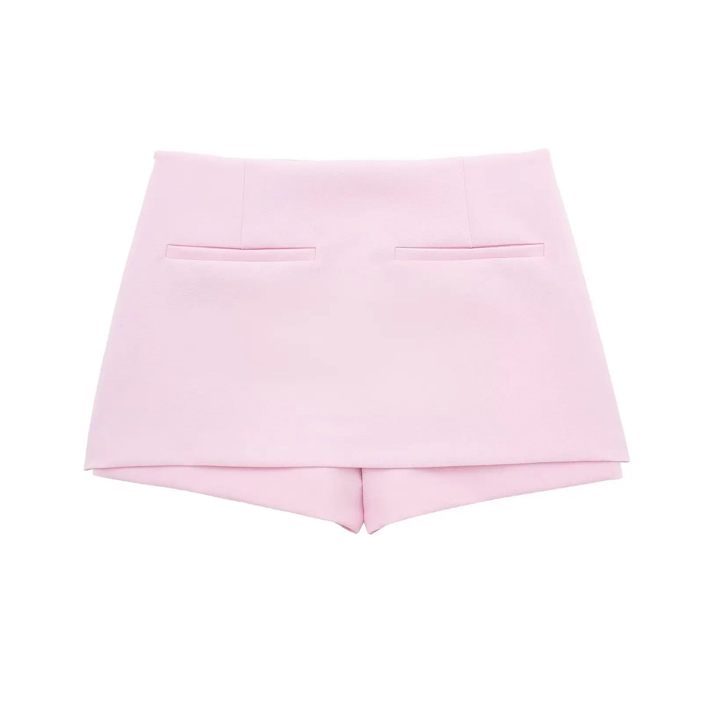 2-teiliges Sommer-Set für Damen, hohe Taille, Gesäßtasche, Miniröcke, Shorts, sexy V-Ausschnitt, ärmellos, rückenfrei, Hosenträger, Reißverschluss