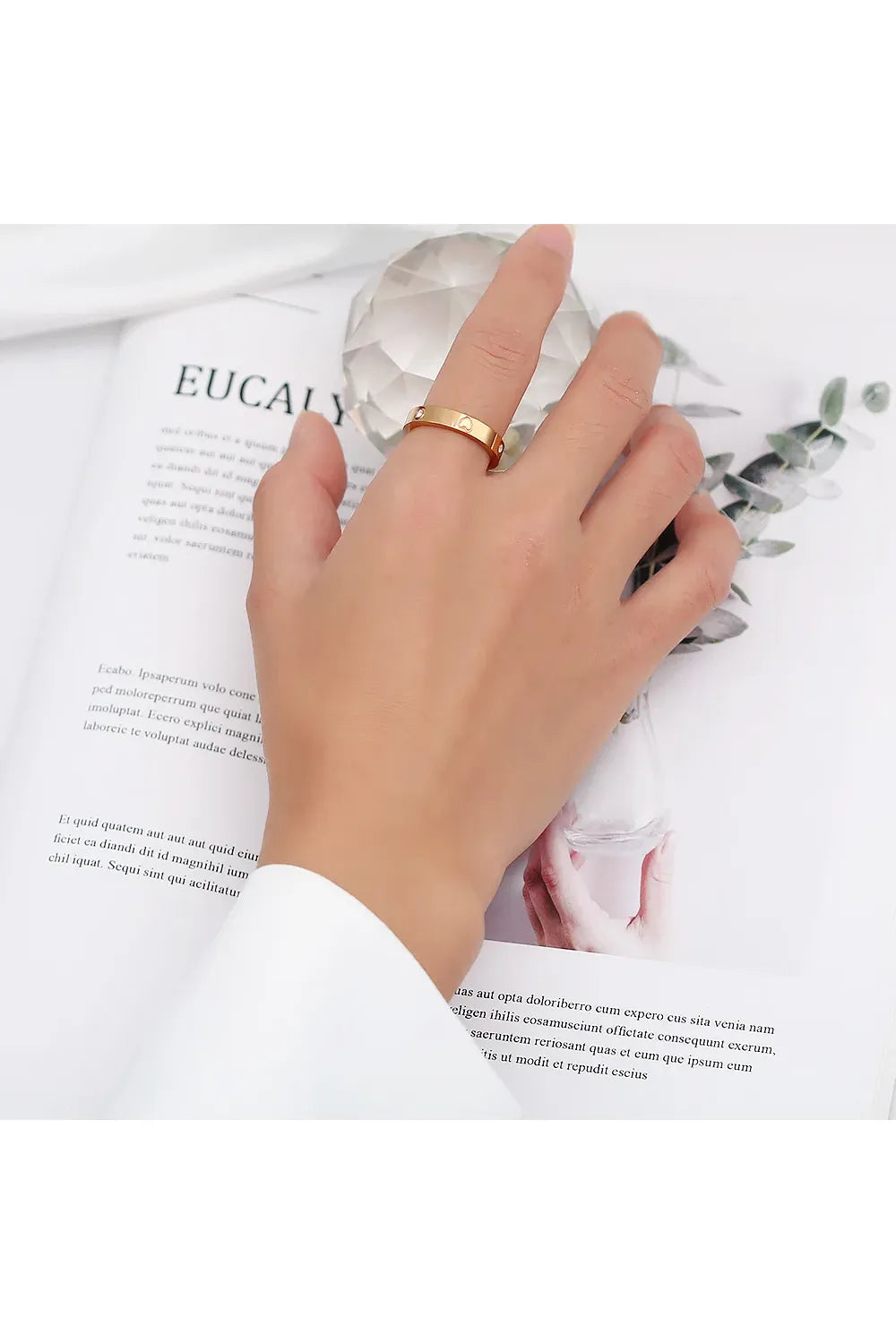 Herzring mit Zirkonia – Eleganter Edelstahlring für Frauen